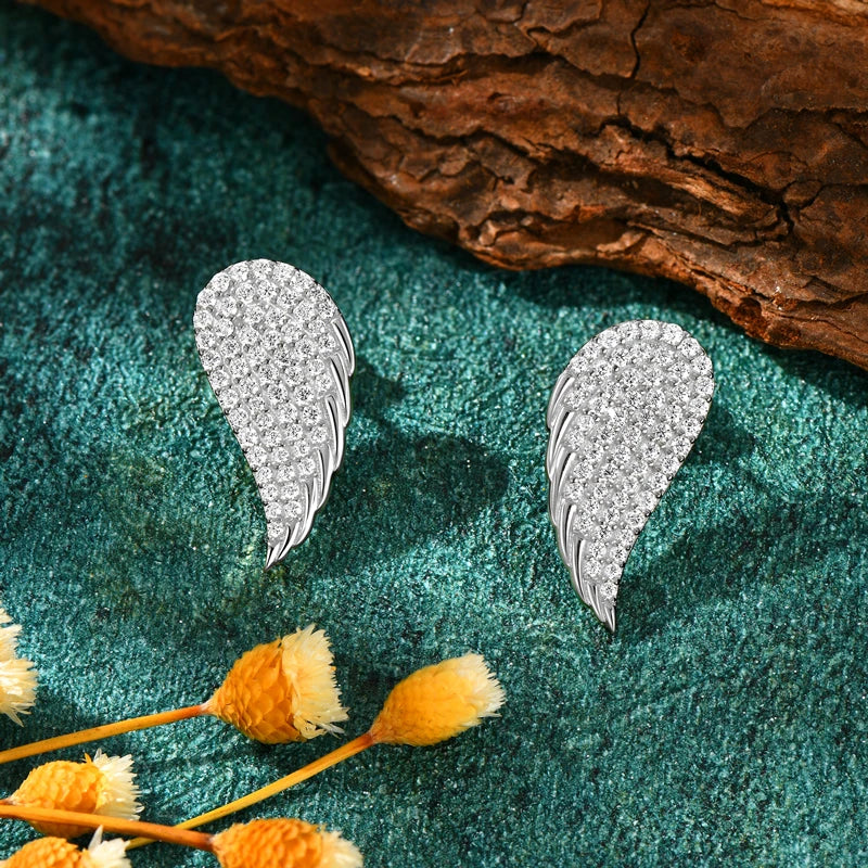 Angel’s Wings Moissanite Earrings