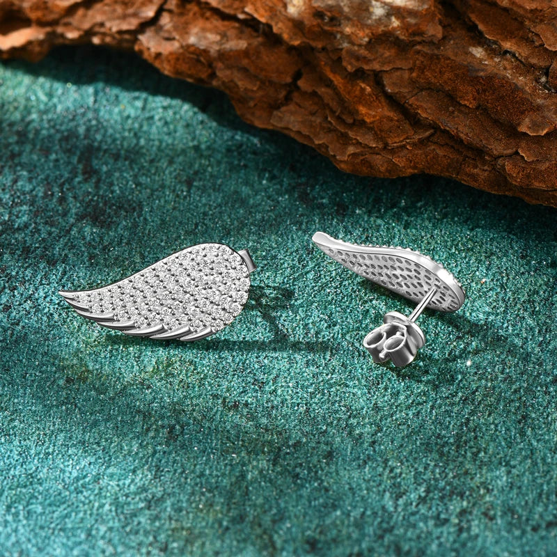 Angel’s Wings Moissanite Earrings