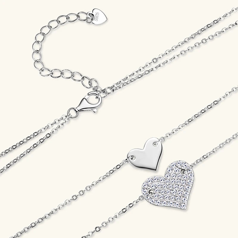 Heart-to-Heart Constellation Moissanite Necklace
