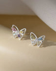 Rainbow Wings Butterfly Earrings