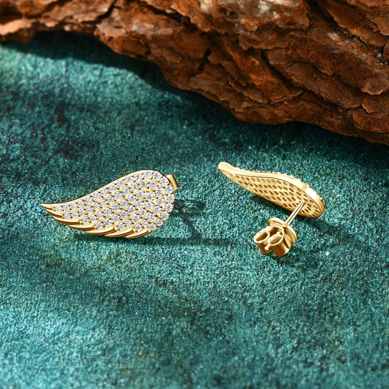 Angel’s Wings Moissanite Earrings