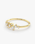 Starlight Cluster Moissanite Ring