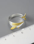 Whispers of the Deep Whale Ring
