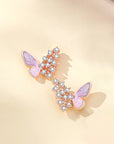 Violet Wings Butterfly Earrings