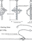 Crown of Faith Moissanite Cross Necklace