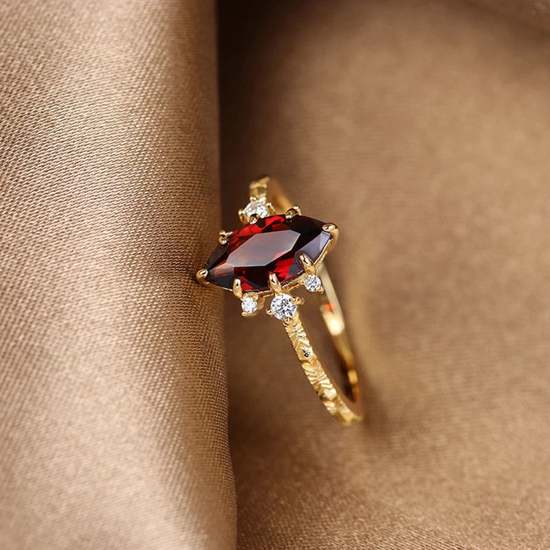 Crimson Nova Ring