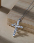 Crown of Faith CZ Cross Necklace