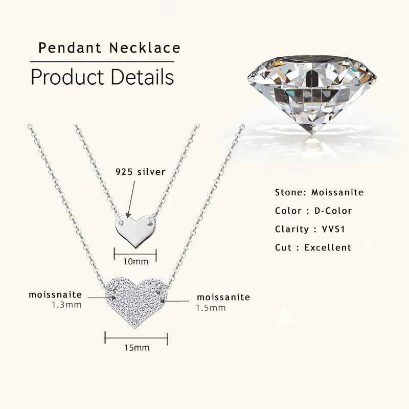 Heart-to-Heart Constellation Moissanite Necklace