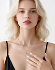 Crown of Faith Moissanite Cross Necklace