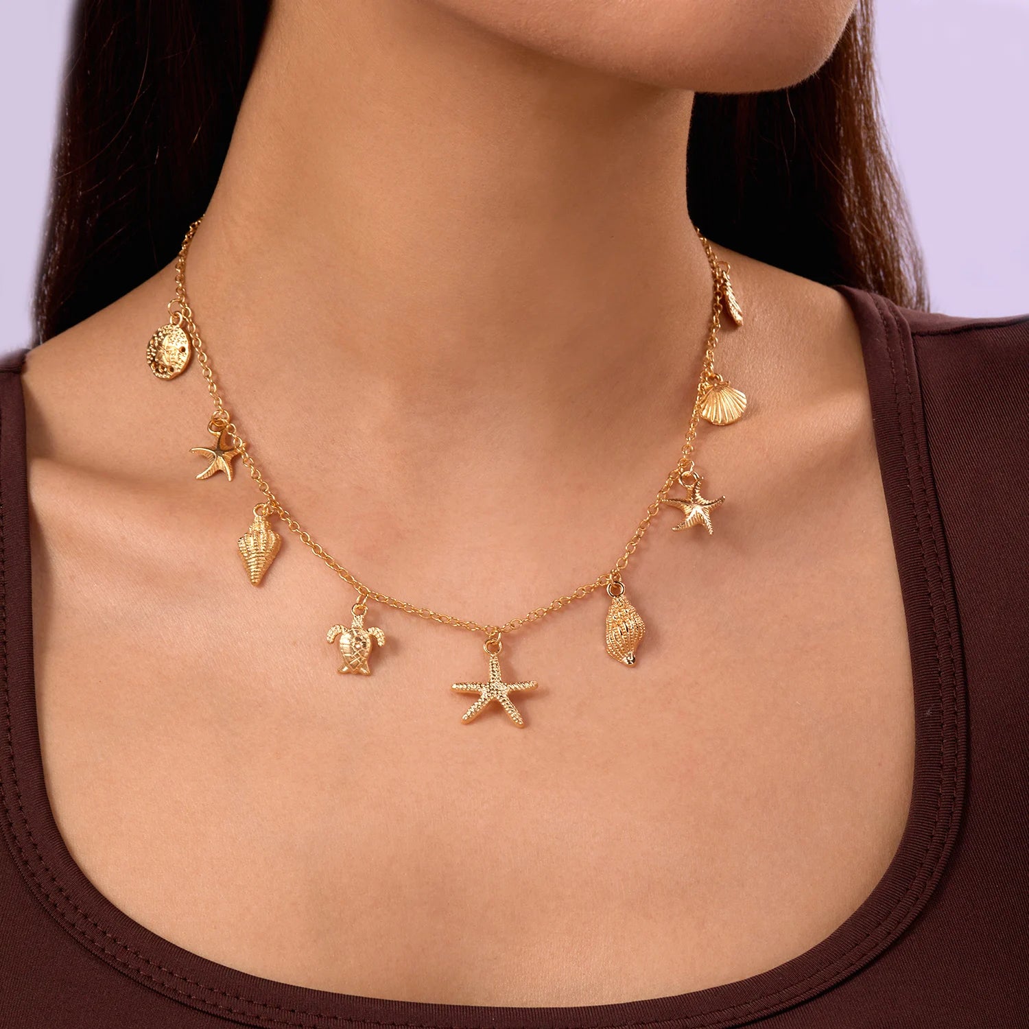 Sea Treasures Charm Necklace - Misty and Molly