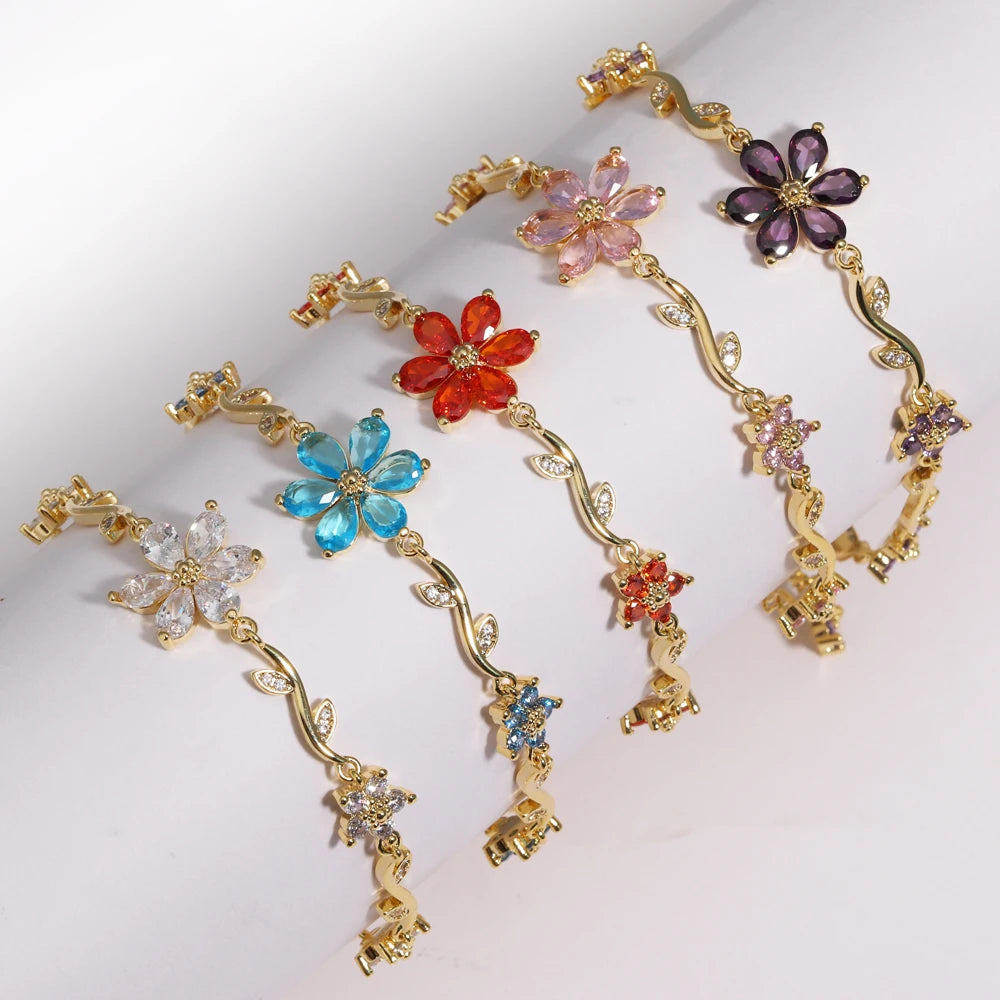 Flower Chain Bracelet - Misty and Molly