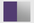 swatch of half purple, half silver