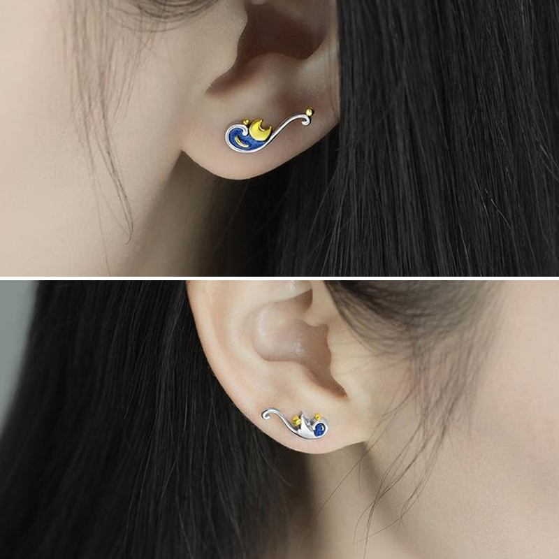 Starry Night Earrings - Misty and Molly