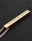 Personalized Bar Necklace - Misty and Molly