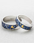 Starry Night Couple’s Rings - Misty and Molly