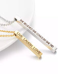 Personalized Bar Necklace - Misty and Molly