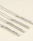 Personalized Bar Necklace - Misty and Molly