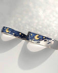 Starry Night Couple’s Rings - Misty and Molly