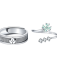 Lucky Clover Resizable Silver Rings - Misty and Molly