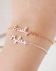 Personalized Wear-A-Name Bracelet - Misty and Molly