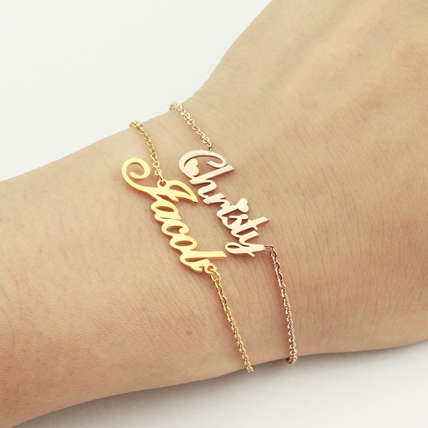 Personalized Wear-A-Name Bracelet - Misty and Molly