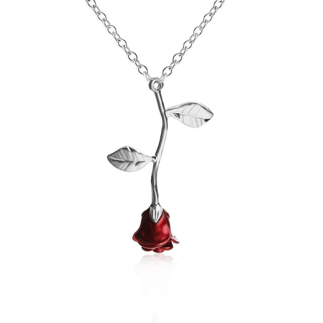 Red Rose Necklace – Misty and Molly