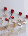 Red Rose Necklace - Misty and Molly