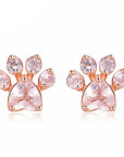 Rose Gold Plated Cat Claw Earrings - Misty and Molly