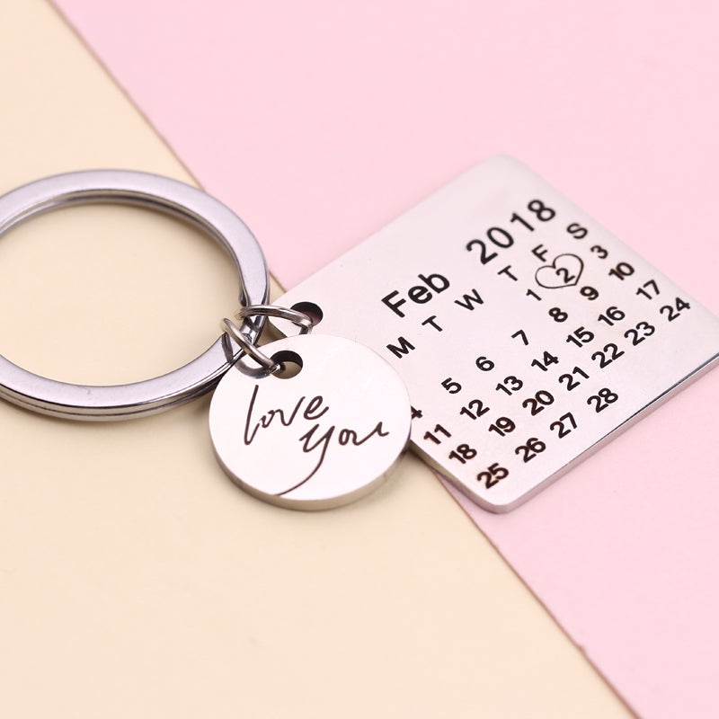 Personalized Calendar Key Chain - Misty and Molly