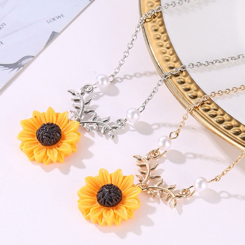 Sunflower Necklace