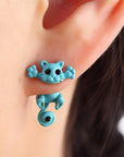 3D Kitty Earrings - Misty and Molly