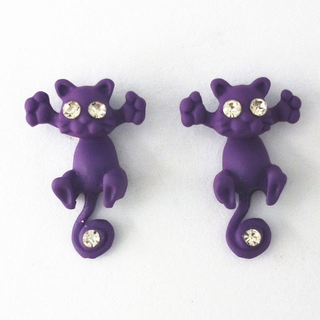 3D Kitty Earrings - Misty and Molly