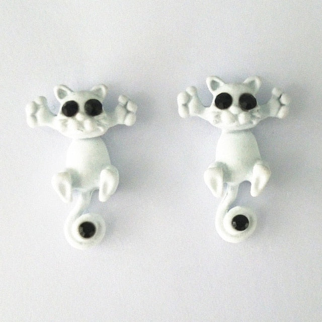 3D Kitty Earrings - Misty and Molly