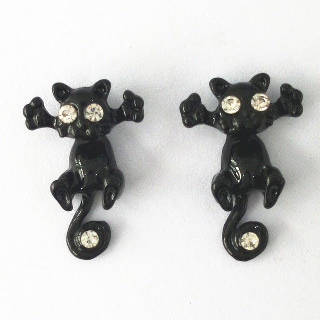 3D Kitty Earrings - Misty and Molly