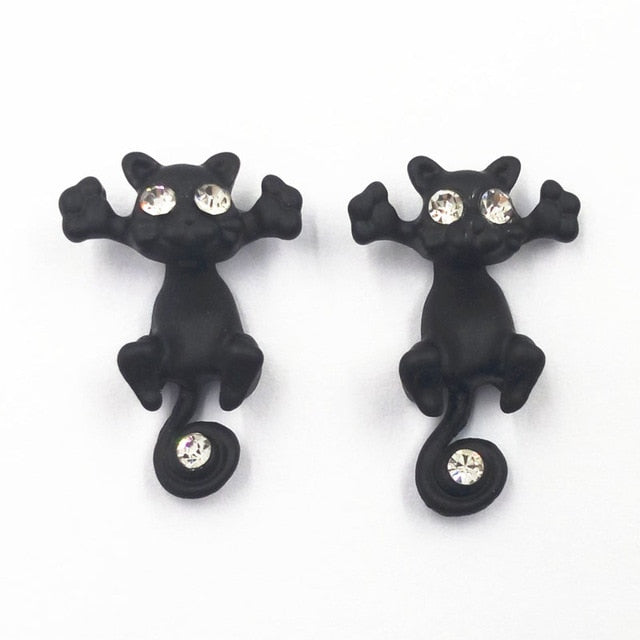 3D Kitty Earrings - Misty and Molly