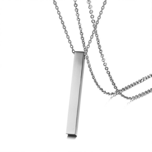 Personalized Bar Necklace - Misty and Molly