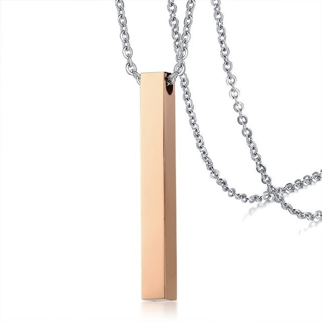 Personalized Bar Necklace - Misty and Molly