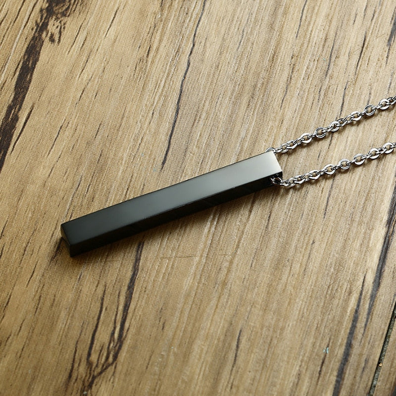 Personalized Bar Necklace - Misty and Molly