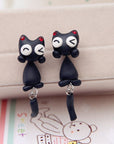 Playful Cat Earrings - Misty and Molly