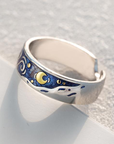 Starry Night Couple’s Rings - Misty and Molly